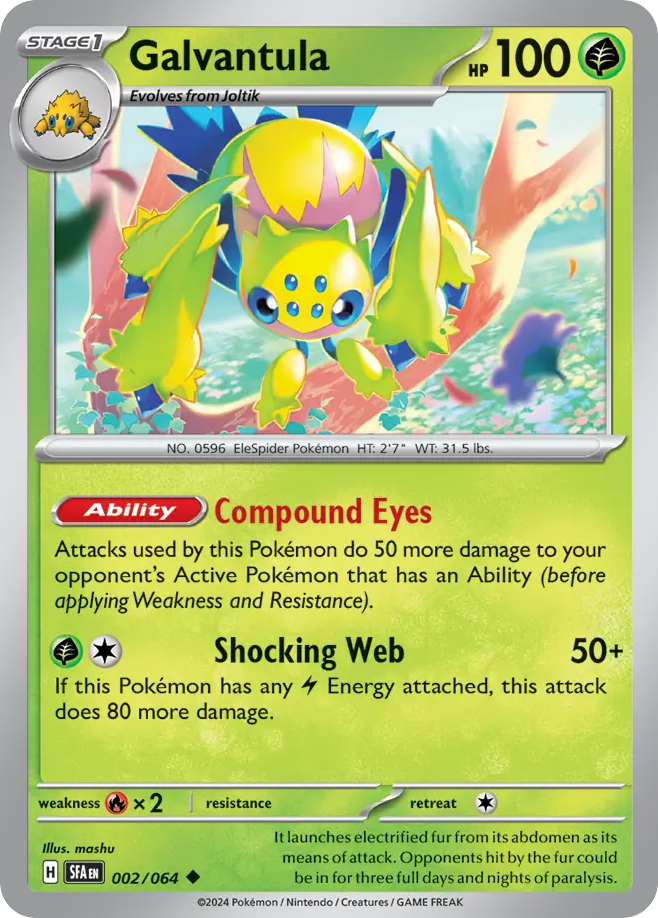 002/064 - Galvantula - [Uncommon] - Reverse Holo