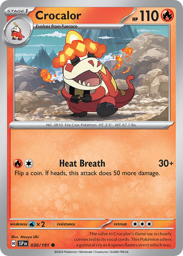 030/191 - Crocalor - [Common] - Reverse Holo