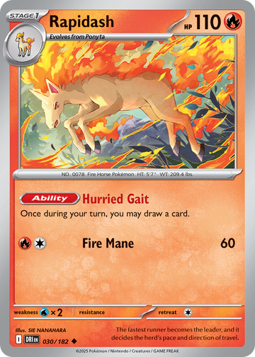 030/182 - Rapidash - [Uncommon]