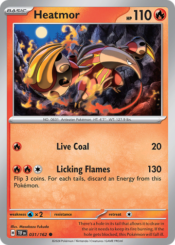 031/162 - Heatmor - [Common] - Reverse Holo