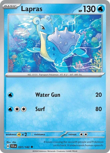 031/142 - Lapras - [Uncommon] - Reverse Holo