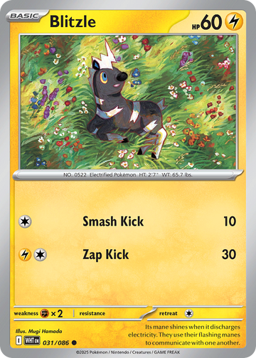 031/086 - Blitzle - [Common] - Poké Ball Reverse Holo