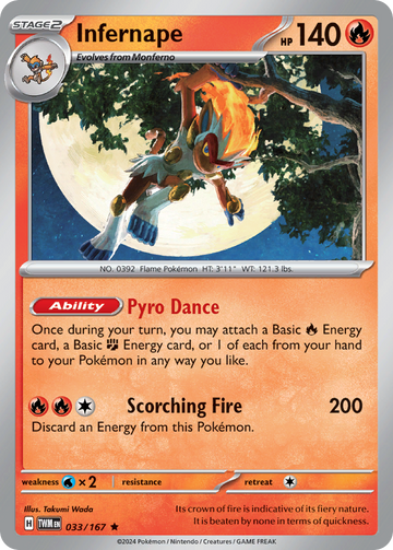 033/167 - Infernape - [Rare] - Reverse Holo