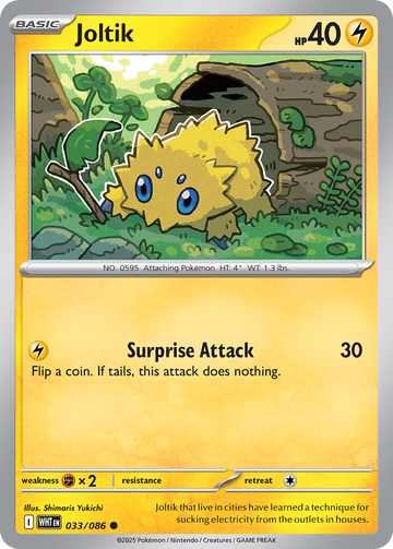 033/086 - Joltik - [Common] - Poké Ball Reverse Holo