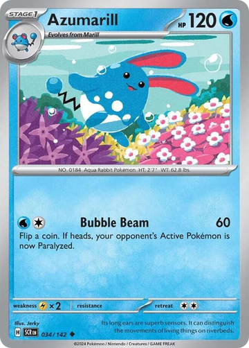 034/142 - Azumarill - [Uncommon] - Reverse Holo