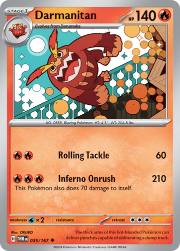 035/167 - Darmanitan - [Uncommon] - Reverse Holo