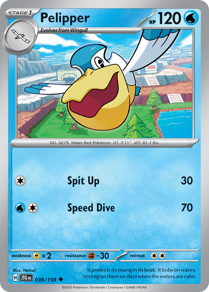 039/159 - Pelipper - [Uncommon] - Reverse Holo
