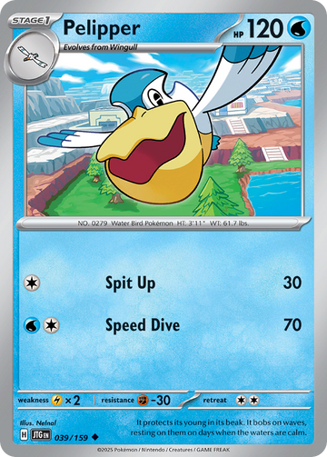 039/159 - Pelipper - [Uncommon] - Reverse Holo