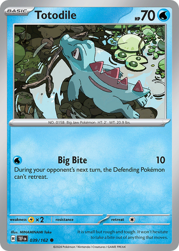 039/162 - Totodile - [Common] - Reverse Holo