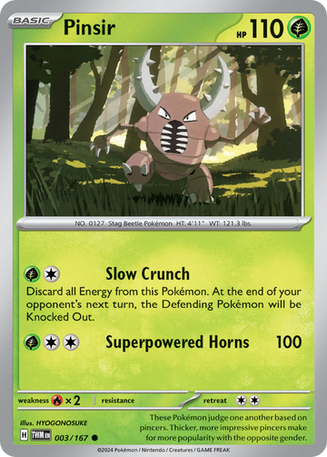 003/167 - Pinsir - [Common] - Reverse Holo