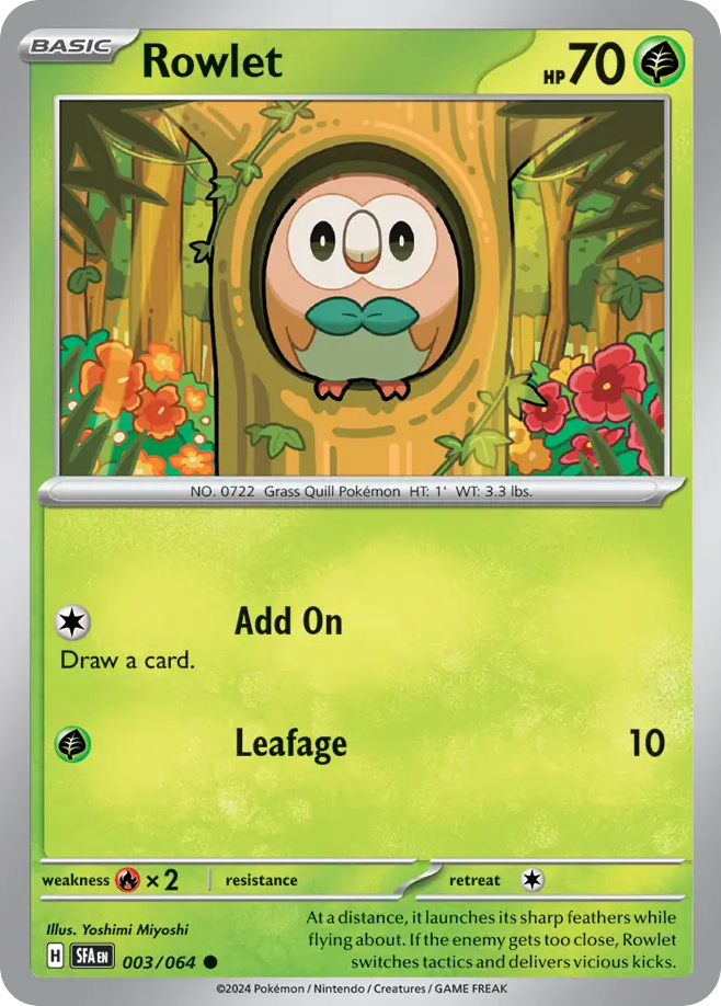 003/064 - Rowlet - [Common] - Reverse Holo