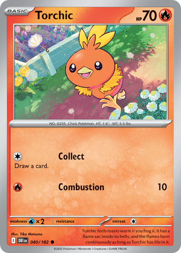 040/182 - Torchic - [Common] - Reverse Holo