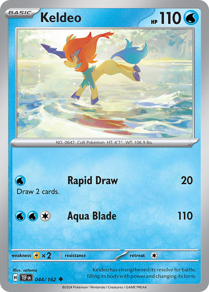 044/162 - Keldeo - [Uncommon] - Reverse Holo