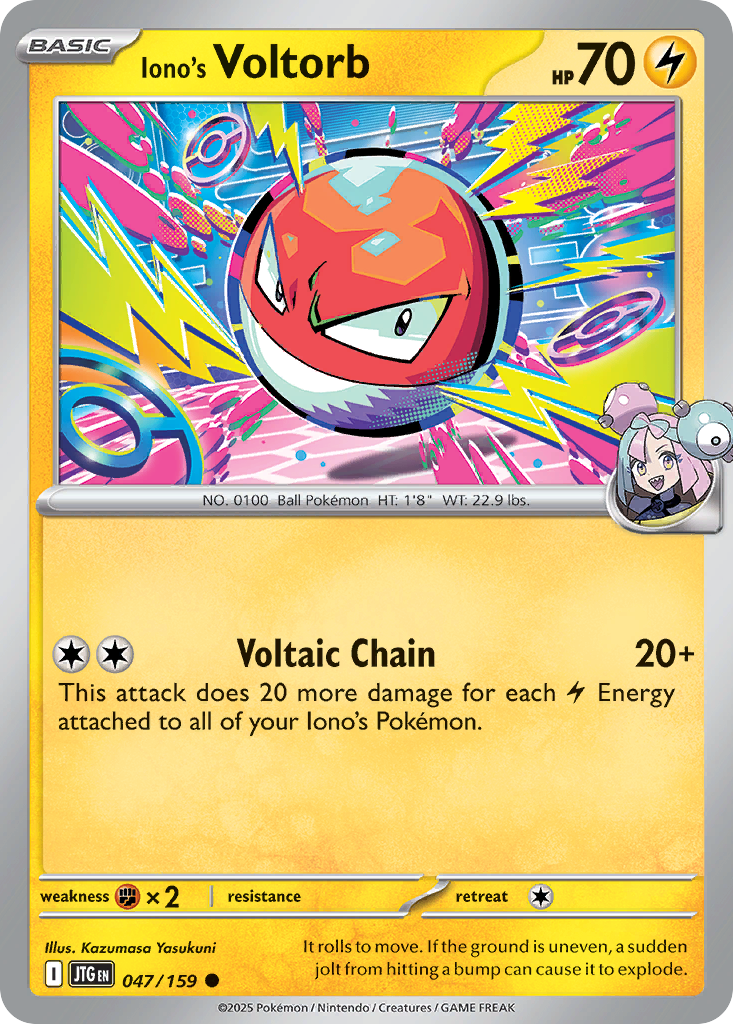 047/159 - Iono's Voltorb - [Common] - Reverse Holo