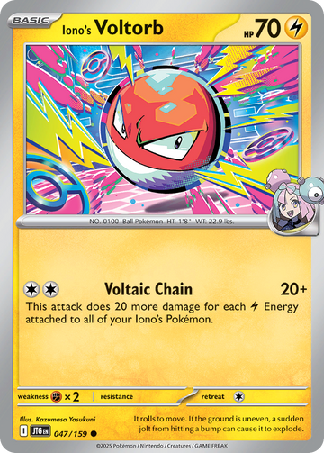 047/159 - Iono's Voltorb - [Common] - Reverse Holo