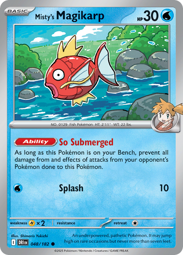 048/182 - Misty's Magikarp - [Common] - Reverse Holo