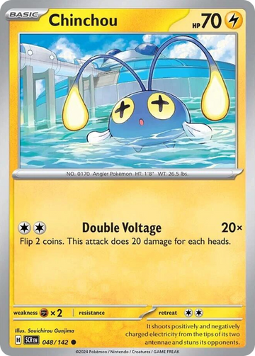 048/142 - Chinchou - [Common] - Reverse Holo