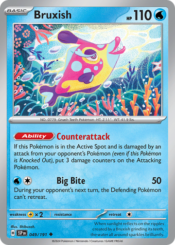 049/191 - Bruxish - [Uncommon] - Reverse Holo