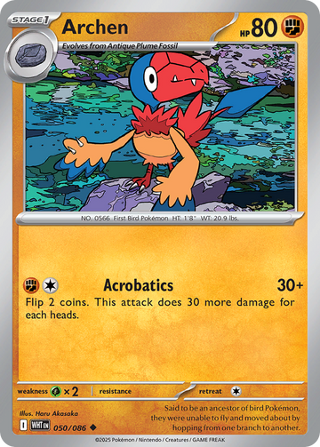 050/086 - Archen - [Uncommon] - Poké Ball Reverse Holo
