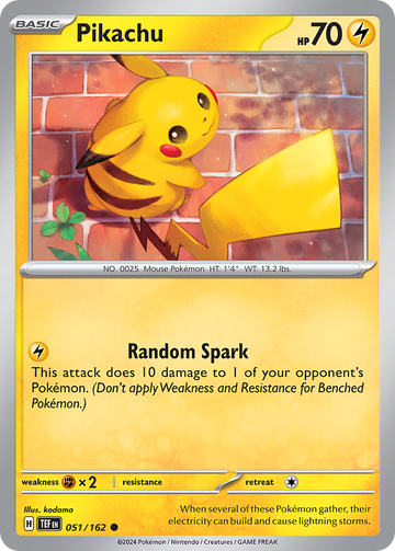 051/162 - Pikachu - [Common] - Reverse Holo