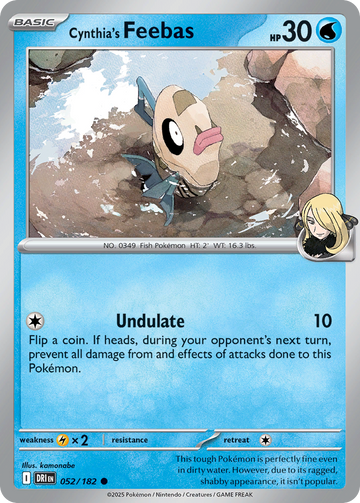 052/182 - Cynthia's Feebas - [Common] - Reverse Holo