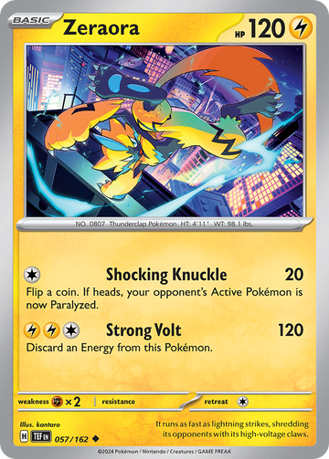 057/162 - Zeraora - [Uncommon] - Reverse Holo