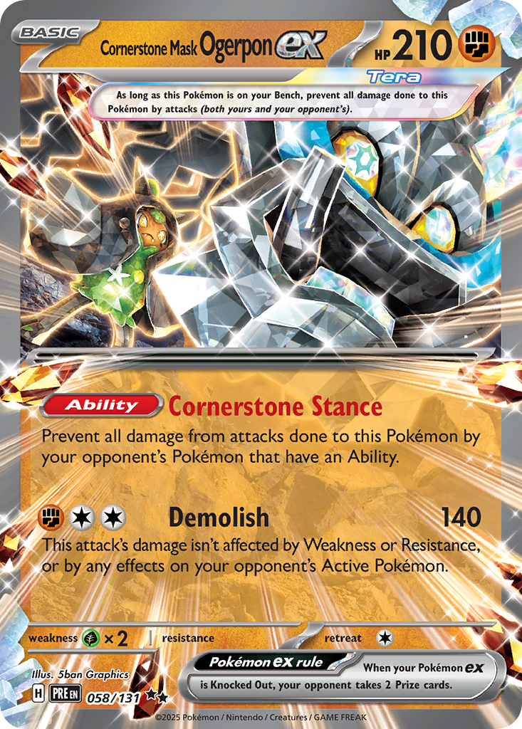 058/131 - Cornerstone Mask Ogerpon ex - [Double Rare]