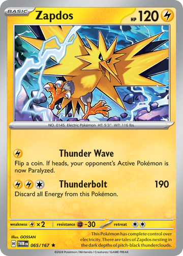 065/167 - Zapdos - [Rare]