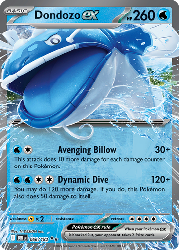 066/182 - Dondozo ex - [Double Rare]