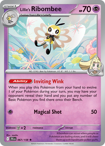 067/159 - Lillie's Ribombee - [Rare]