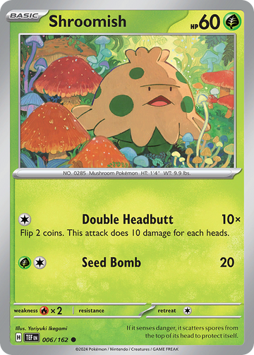 006/162 - Shroomish - [Common] - Reverse Holo