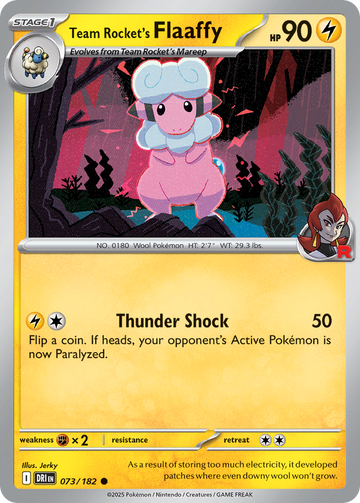073/182 - Team Rocket's Flaaffy - [Common] - Reverse Holo