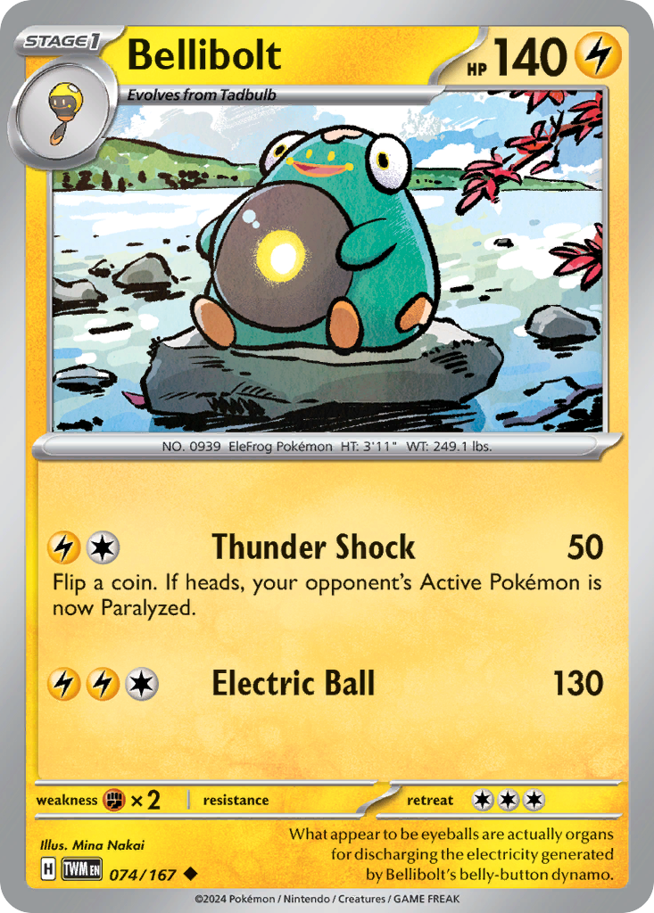 074/167 - Bellibolt - [Uncommon] - Reverse Holo