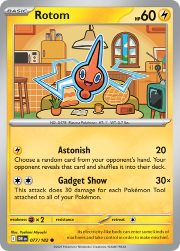 077/182 - Rotom - [Common] - Reverse Holo