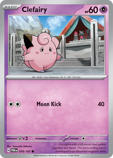 078/167 - Clefairy - [Common] - Reverse Holo