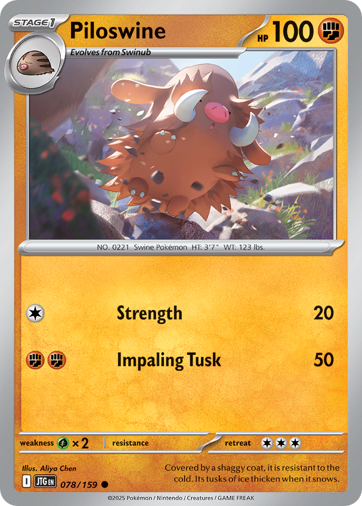 078/159 - Piloswine - [Common] - Reverse Holo