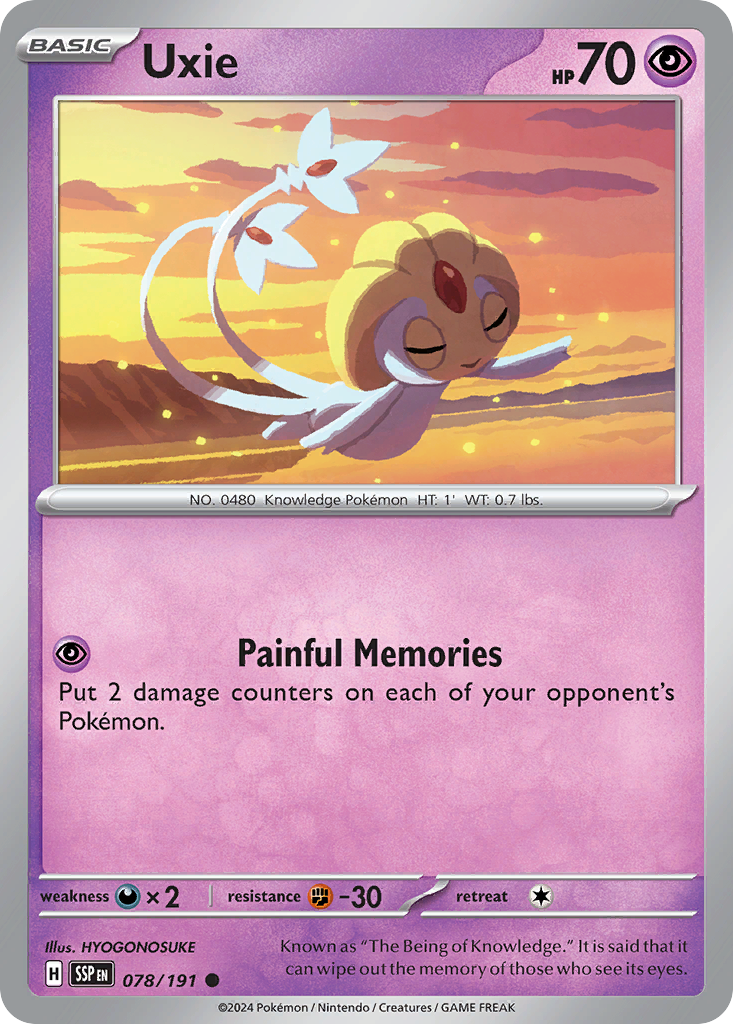 078/191 - Uxie - [Common] - Reverse Holo