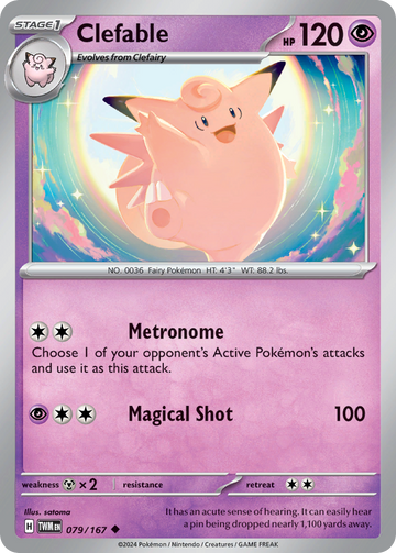 079/167 - Clefable - [Uncommon] - Reverse Holo