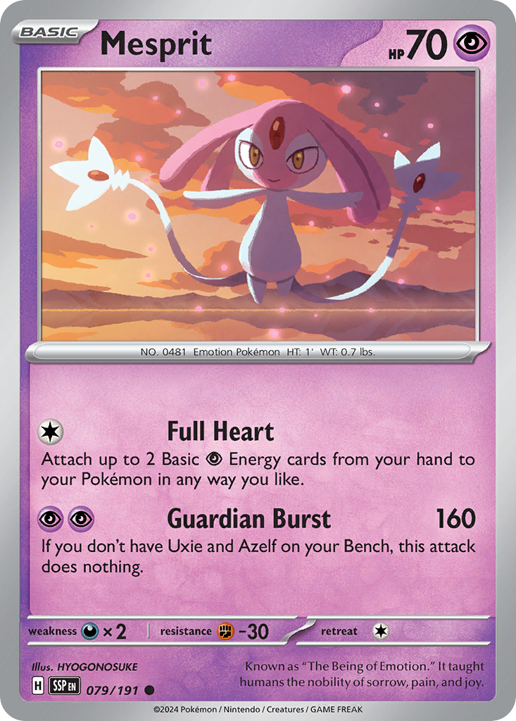 079/191 - Mesprit - [Common] - Reverse Holo