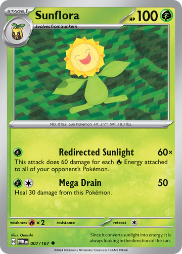 007/167 - Sunflora - [Uncommon] - Reverse Holo