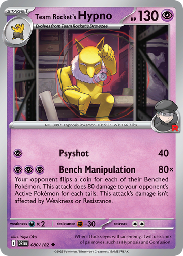 080/182 - Team Rocket's Hypno - [Uncommon]