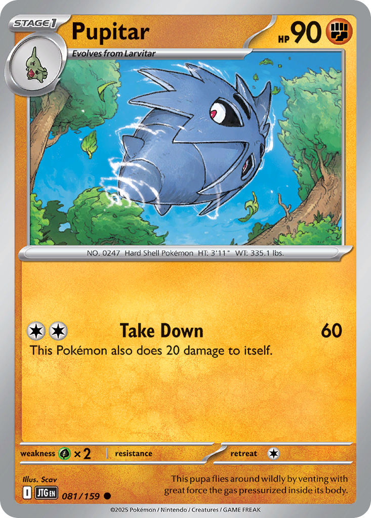 081/159 - Pupitar - [Common] - Reverse Holo