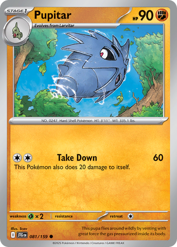 081/159 - Pupitar - [Common] - Reverse Holo