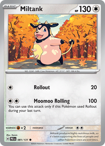 081/131 - Miltank - [Common] - Poké Ball Holo