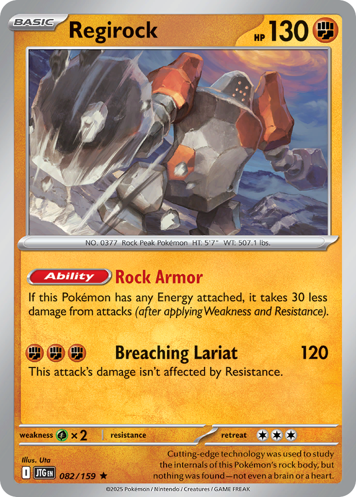 082/159 - Regirock - [Rare] - Reverse Holo