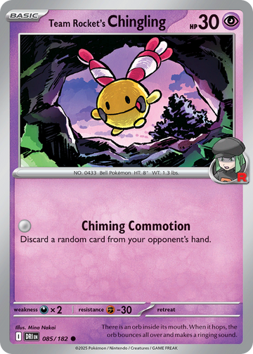 085/182 - Team Rocket's Chingling - [Common] - Reverse Holo