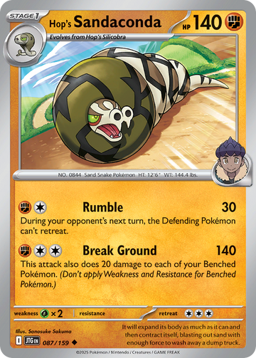 087/159 - Hop's Sandaconda - [Uncommon]