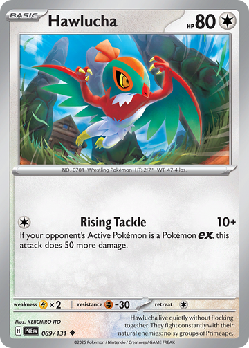089/131 - Hawlucha - [Uncommon] - Poké Ball Holo