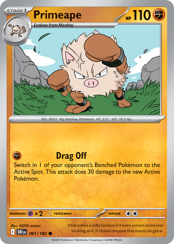 091/182 - Primeape - [Common]