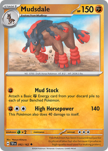 092/162 - Mudsdale - [Uncommon] - Reverse Holo